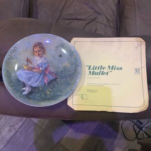 Little Miss Muffet, plate